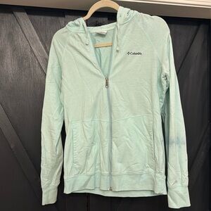 Columbia mint full zip lightweight jacket. Medium.